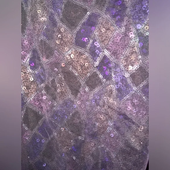 Elegant Purple Sequin Dress Mosaic - Picture 8 of 9